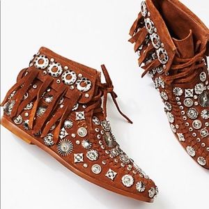 Jeffrey Campbell fringe bootie